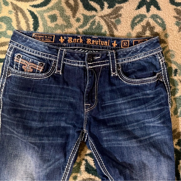 Women’s Rock Revival Dee Skinny Stretch Jeans 32 - Picture 2 of 6